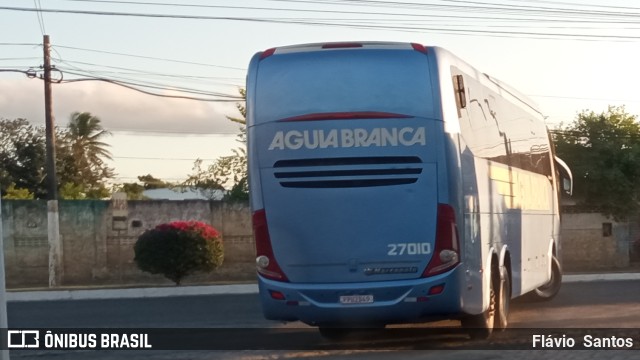 Viação Águia Branca 27010 na cidade de Cruz das Almas, Bahia, Brasil, por Flávio  Santos. ID da foto: 10520916.