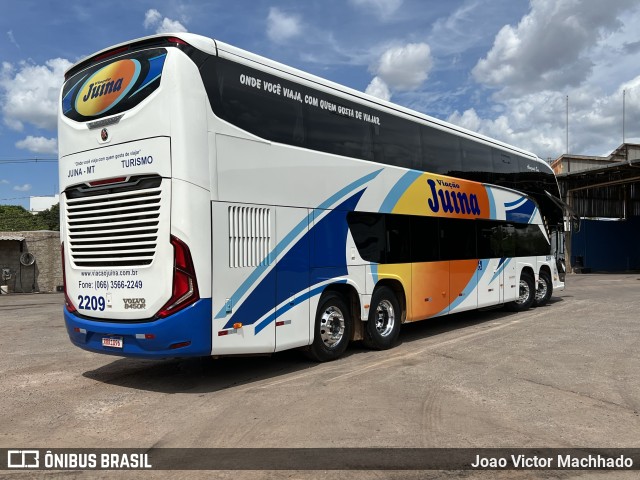 Viação Juína 2209 na cidade de Cuiabá, Mato Grosso, Brasil, por Joao Victor Machhado. Número da foto: #10520975.