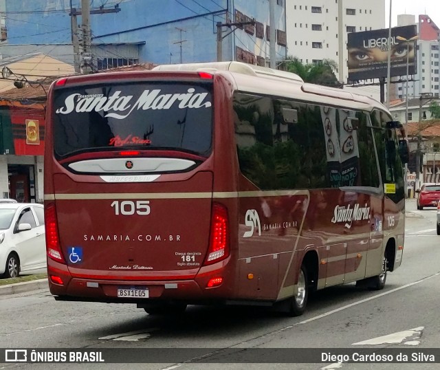 Santa Maria Fretamento e Turismo > Transportes Santa Maria(SP) 105 na cidade de Santo André, São Paulo, Brasil, por Diego Cardoso da Silva. Número da foto: #10519776.