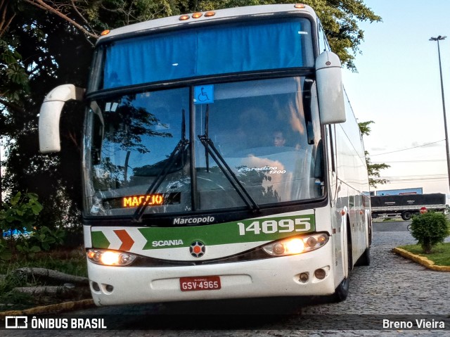 Empresa Gontijo de Transportes 14895 na cidade de Campos dos Goytacazes, Rio de Janeiro, Brasil, por Breno Vieira. ID da foto: 10523234.