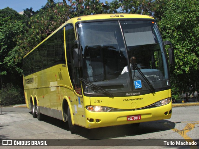 Viação Itapemirim 5017 na cidade de São Paulo, São Paulo, Brasil, por Tulio Machado. ID da foto: 10524069.