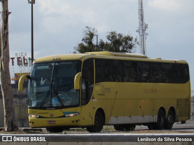 Viação Itapemirim 8631 na cidade de Caruaru, Pernambuco, Brasil, por Lenilson da Silva Pessoa. ID da foto: 10522789.