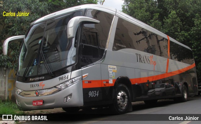 Trans Vip Transportes e Turismo 9034 na cidade de Caldas Novas, Goiás, Brasil, por Carlos Júnior. ID da foto: 10523754.