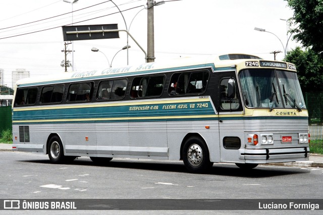 Viação Cometa 7240 na cidade de São Paulo, São Paulo, Brasil, por Luciano Formiga. ID da foto: 10523297.