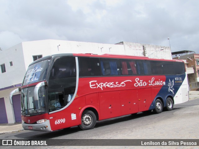 Expresso São Luiz 6890 na cidade de Caruaru, Pernambuco, Brasil, por Lenilson da Silva Pessoa. Número da foto: #10522880.