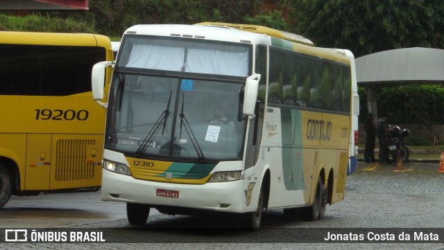 Empresa Gontijo de Transportes 12310 na cidade de João Monlevade, Minas Gerais, Brasil, por Jonatas Costa da Mata. ID da foto: 10523199.