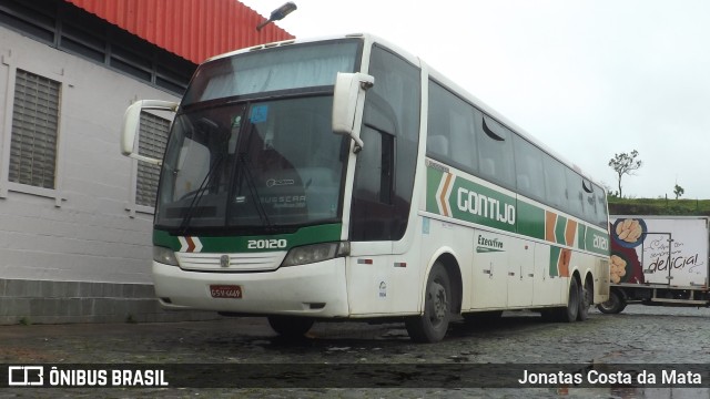 Empresa Gontijo de Transportes 20120 na cidade de João Monlevade, Minas Gerais, Brasil, por Jonatas Costa da Mata. ID da foto: 10523167.