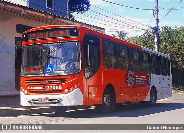 Eldorado Transportes 77055 na cidade de Contagem, Minas Gerais, Brasil, por Gabriel Henrique. ID da foto: 10523501.