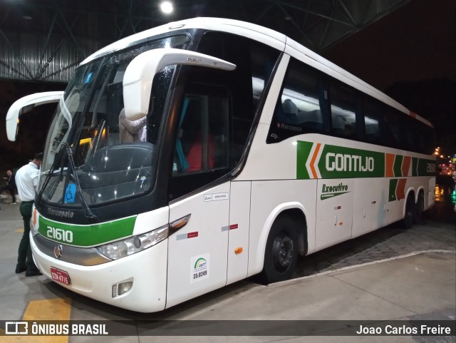 Empresa Gontijo de Transportes 21610 na cidade de Bauru, São Paulo, Brasil, por Joao Carlos Freire. ID da foto: 10439812.