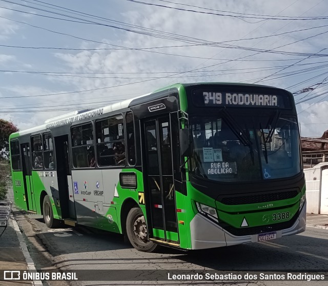 VB Transportes e Turismo 3388 na cidade de Campinas, São Paulo, Brasil, por Leonardo Sebastiao dos Santos Rodrigues. ID da foto: 10442182.