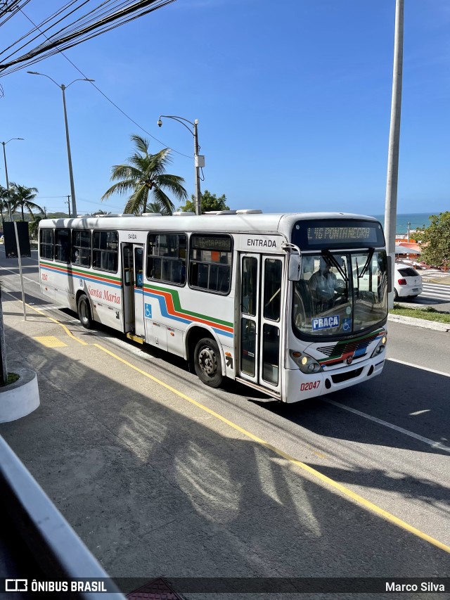 Auto Ônibus Santa Maria Transporte e Turismo 02047 na cidade de Natal, Rio Grande do Norte, Brasil, por Marco Silva. Número da foto: #10441092.