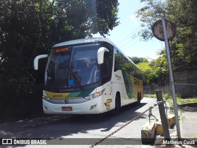 Empresa Gontijo de Transportes 18955 na cidade de Salvador, Bahia, Brasil, por Matheus Cauã. ID da foto: 10441319.