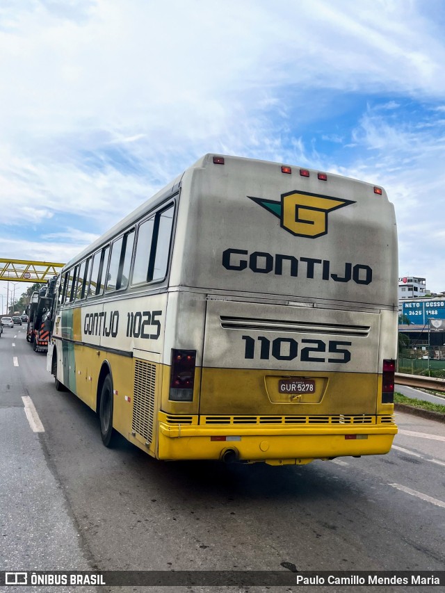 Empresa Gontijo de Transportes 11025 na cidade de Ribeirão das Neves, Minas Gerais, Brasil, por Paulo Camillo Mendes Maria. ID da foto: 10440490.