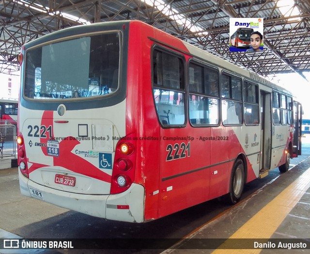 Expresso CampiBus 2221 na cidade de Campinas, São Paulo, Brasil, por Danilo Augusto. Número da foto: #10442306.