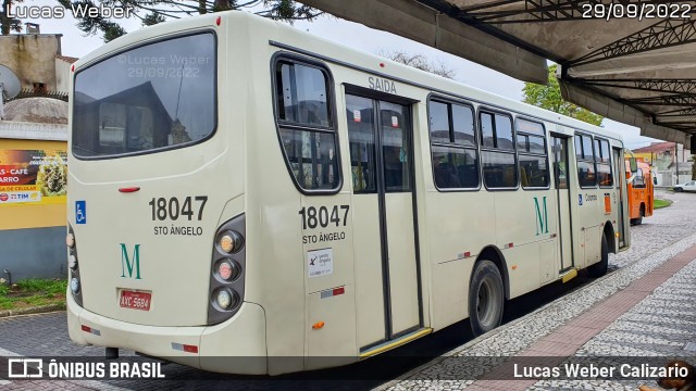 Viação Santo Ângelo 18047 na cidade de Curitiba, Paraná, Brasil, por Lucas Weber Calizario. Número da foto: #10440843.