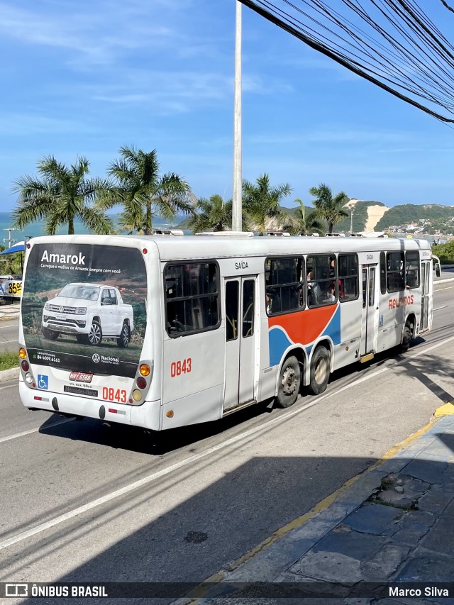 Reunidas Transportes Urbanos 0843 na cidade de Natal, Rio Grande do Norte, Brasil, por Marco Silva. ID da foto: 10441134.