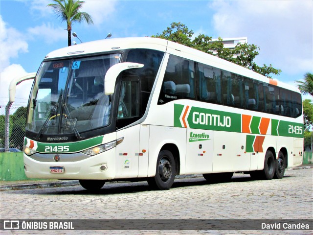 Empresa Gontijo de Transportes 21435 na cidade de Fortaleza, Ceará, Brasil, por David Candéa. ID da foto: 10440511.