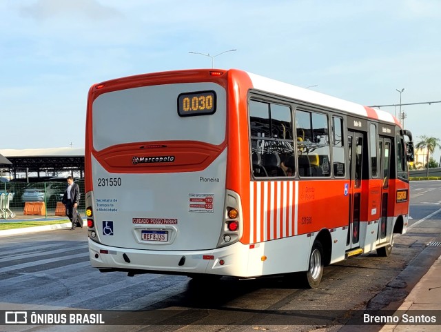 Viação Pioneira 231550 na cidade de Lago Sul, Distrito Federal, Brasil, por Brenno Santos. Número da foto: #10441963.