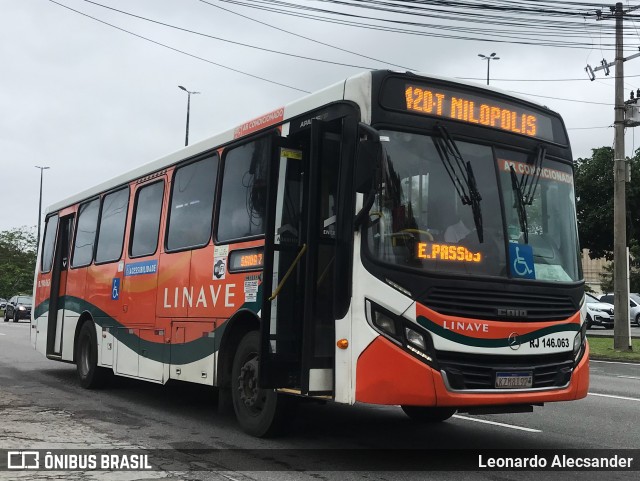 Linave Transportes RJ 146.063 na cidade de Rio de Janeiro, Rio de Janeiro, Brasil, por Leonardo Alecsander. Número da foto: #10441309.