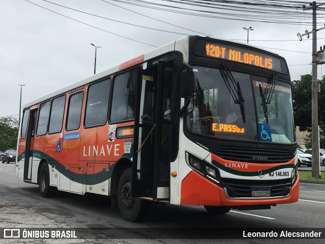 Linave Transportes RJ 146.063 na cidade de Rio de Janeiro, Rio de Janeiro, Brasil, por Leonardo Alecsander. ID da foto: 10441309.