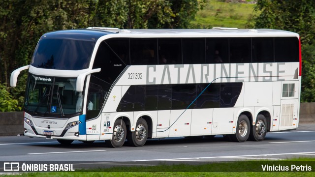 Auto Viação Catarinense 321302 na cidade de Joinville, Santa Catarina, Brasil, por Vinicius Petris. ID da foto: 10441675.