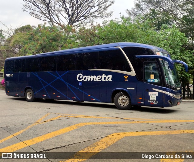 Viação Cometa 719512 na cidade de São Paulo, São Paulo, Brasil, por Diego Cardoso da Silva. Número da foto: #10441536.