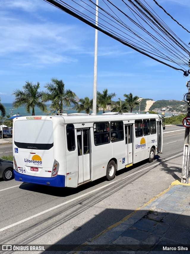 Litorânea Transportes 751 na cidade de Natal, Rio Grande do Norte, Brasil, por Marco Silva. Número da foto: #10441066.