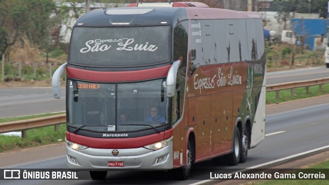 Expresso São Luiz 8040 na cidade de Abadiânia, Goiás, Brasil, por Lucas Alexandre Gama Correia. Número da foto: #10441323.