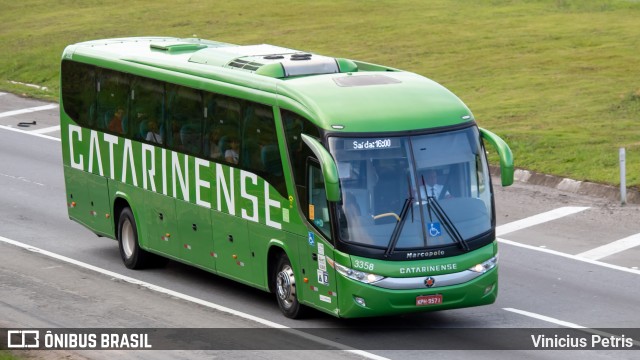 Auto Viação Catarinense 3358 na cidade de Joinville, Santa Catarina, Brasil, por Vinicius Petris. Número da foto: #10441658.