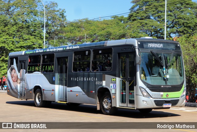 Viação Garcia 81058 na cidade de Maringá, Paraná, Brasil, por Rodrigo Matheus. ID da foto: 10442741.