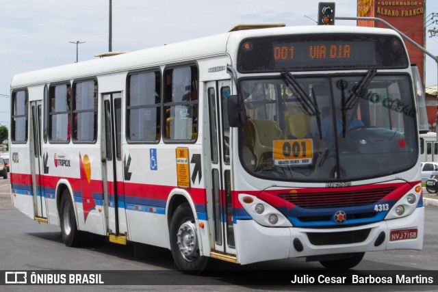 Transporte Tropical 4313 na cidade de Aracaju, Sergipe, Brasil, por Julio Cesar  Barbosa Martins. Número da foto: #10525180.
