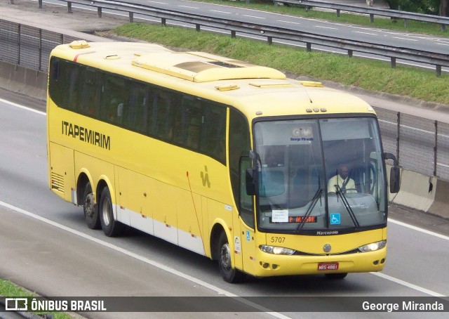 Viação Itapemirim 5707 na cidade de São José dos Campos, São Paulo, Brasil, por George Miranda. ID da foto: 10527334.