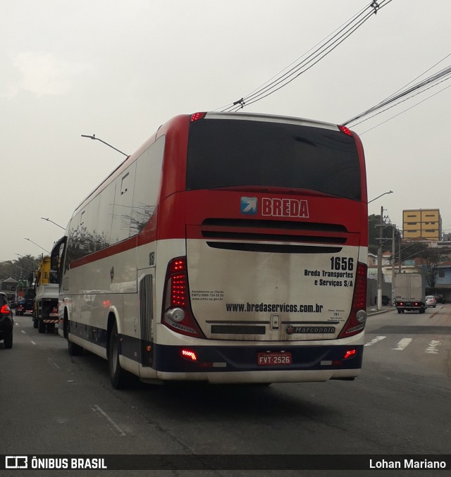 Breda Transportes e Serviços 1656 na cidade de São Paulo, São Paulo, Brasil, por Lohan Mariano. Número da foto: #10525749.