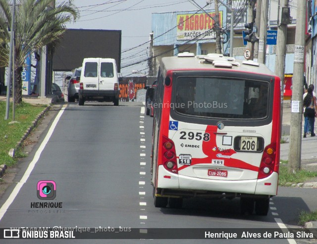 Itajaí Transportes Coletivos 2958 na cidade de Campinas, São Paulo, Brasil, por Henrique Alves de Paula Silva. Número da foto: #10528011.