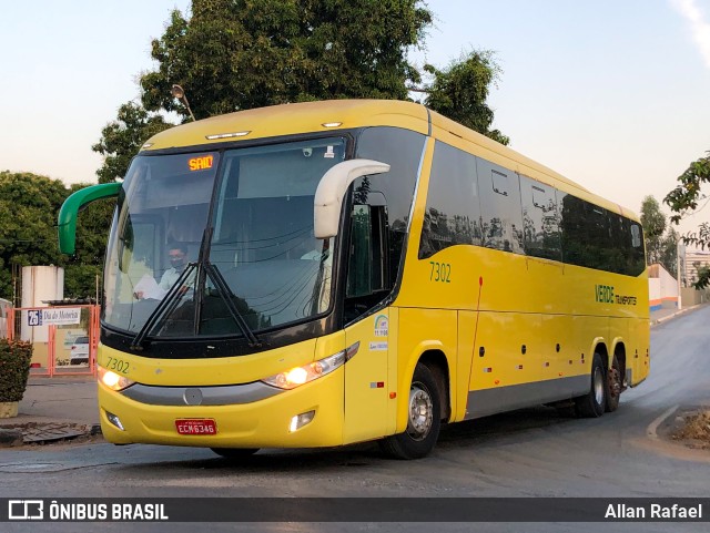 Verde Transportes 7302 na cidade de Cuiabá, Mato Grosso, Brasil, por Allan Rafael. ID da foto: 10528040.