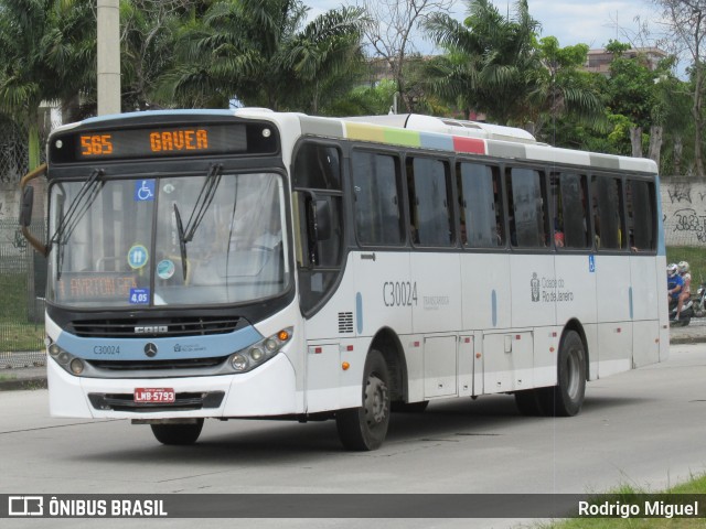 Transportes Futuro C30024 na cidade de Rio de Janeiro, Rio de Janeiro, Brasil, por Rodrigo Miguel. ID da foto: 10528063.