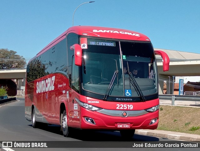 Viação Santa Cruz 22519 na cidade de Campinas, São Paulo, Brasil, por José Eduardo Garcia Pontual. Número da foto: #10527848.