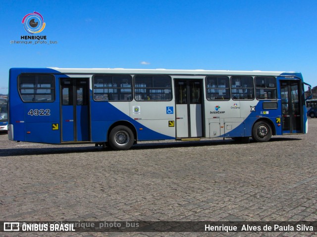 Onicamp Transporte Coletivo 4922 na cidade de Campinas, São Paulo, Brasil, por Henrique Alves de Paula Silva. ID da foto: 10528004.