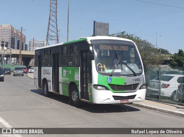 Transcooper > Norte Buss 1 6452 na cidade de São Paulo, São Paulo, Brasil, por Rafael Lopes de Oliveira. Número da foto: #10525336.