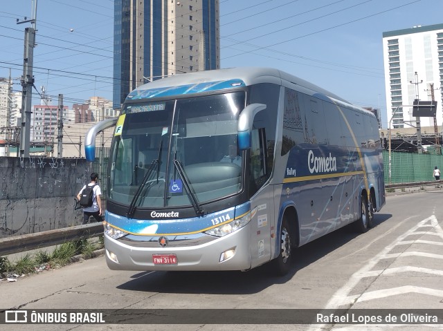 Viação Cometa 13114 na cidade de São Paulo, São Paulo, Brasil, por Rafael Lopes de Oliveira. ID da foto: 10527262.