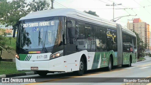 Next Mobilidade - ABC Sistema de Transporte 8171 na cidade de Santo André, São Paulo, Brasil, por Ricardo Santos. Número da foto: #10531712.