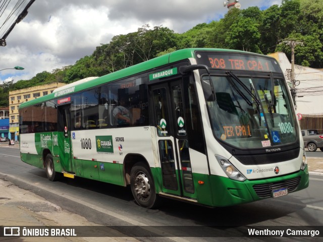 Viação Paraense Cuiabá Transportes 1080 na cidade de Cuiabá, Mato Grosso, Brasil, por Wenthony Camargo. ID da foto: 10530853.