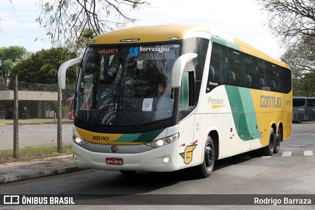 Empresa Gontijo de Transportes 18170 na cidade de São Paulo, São Paulo, Brasil, por Rodrigo Barraza. ID da foto: 10529991.