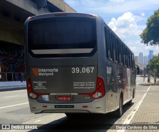 Empresa de Transportes Mairiporã 39.067 na cidade de São Paulo, São Paulo, Brasil, por Diego Cardoso da Silva. Número da foto: #10529061.