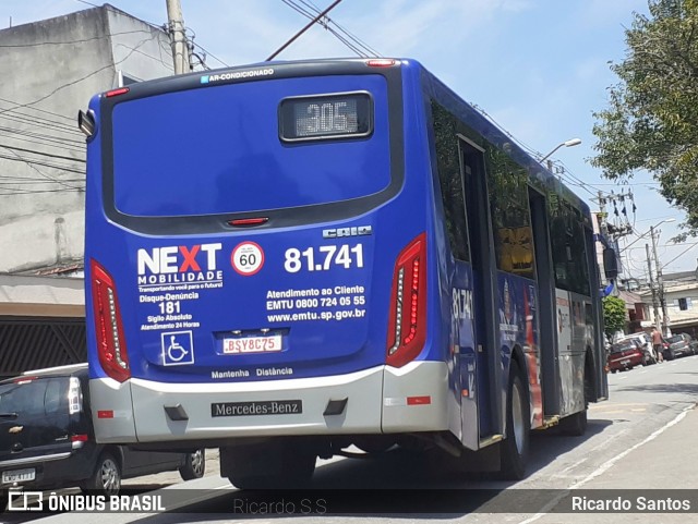 Next Mobilidade - ABC Sistema de Transporte 81.741 na cidade de São Bernardo do Campo, São Paulo, Brasil, por Ricardo Santos. ID da foto: 10530416.