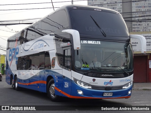 Pullman Eme Bus 254 na cidade de Estación Central, Santiago, Metropolitana de Santiago, Chile, por Sebastian Andres Maluenda. ID da foto: 10529022.