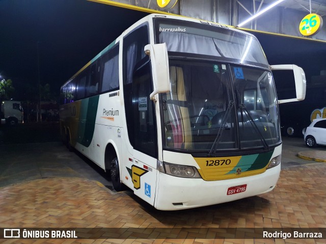 Empresa Gontijo de Transportes 12870 na cidade de Perdões, Minas Gerais, Brasil, por Rodrigo Barraza. Número da foto: #10529972.