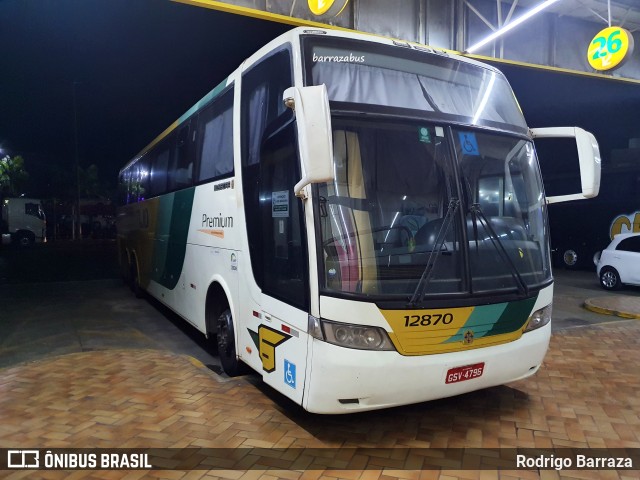 Empresa Gontijo de Transportes 12870 na cidade de Perdões, Minas Gerais, Brasil, por Rodrigo Barraza. ID da foto: 10529972.