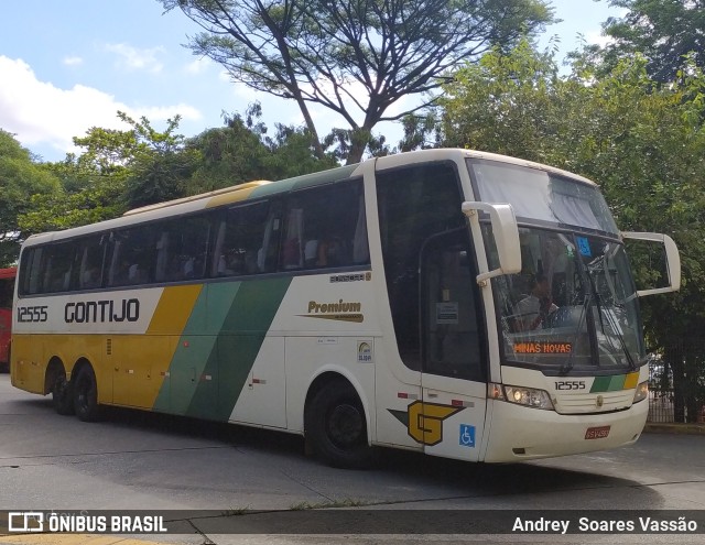 Empresa Gontijo de Transportes 12555 na cidade de São Paulo, São Paulo, Brasil, por Andrey  Soares Vassão. ID da foto: 10528943.