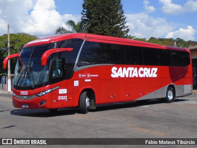 Viação Santa Cruz 31323 na cidade de Três Corações, Minas Gerais, Brasil, por Fábio Mateus Tibúrcio. ID da foto: 10529229.